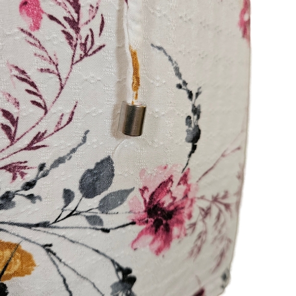 Buffalo David Bitton Floral Blouse, Capped Sleeves, Small - Picture 9 of 13